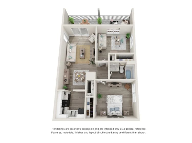 St. Petersburg apartments for rent - image - Dolphin - 2D Floor Plan
