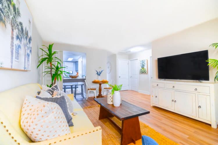St. Petersburg apartments for rent - image - James Park Apartments - Living Room.jpeg