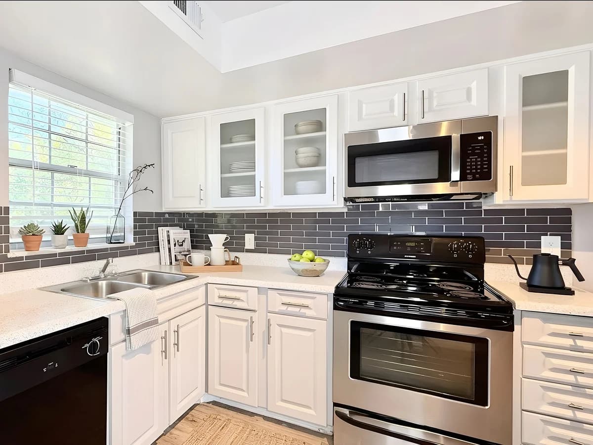St. Petersburg apartments for rent - image - Premium Two Bedroom - Kitchen (Staged)